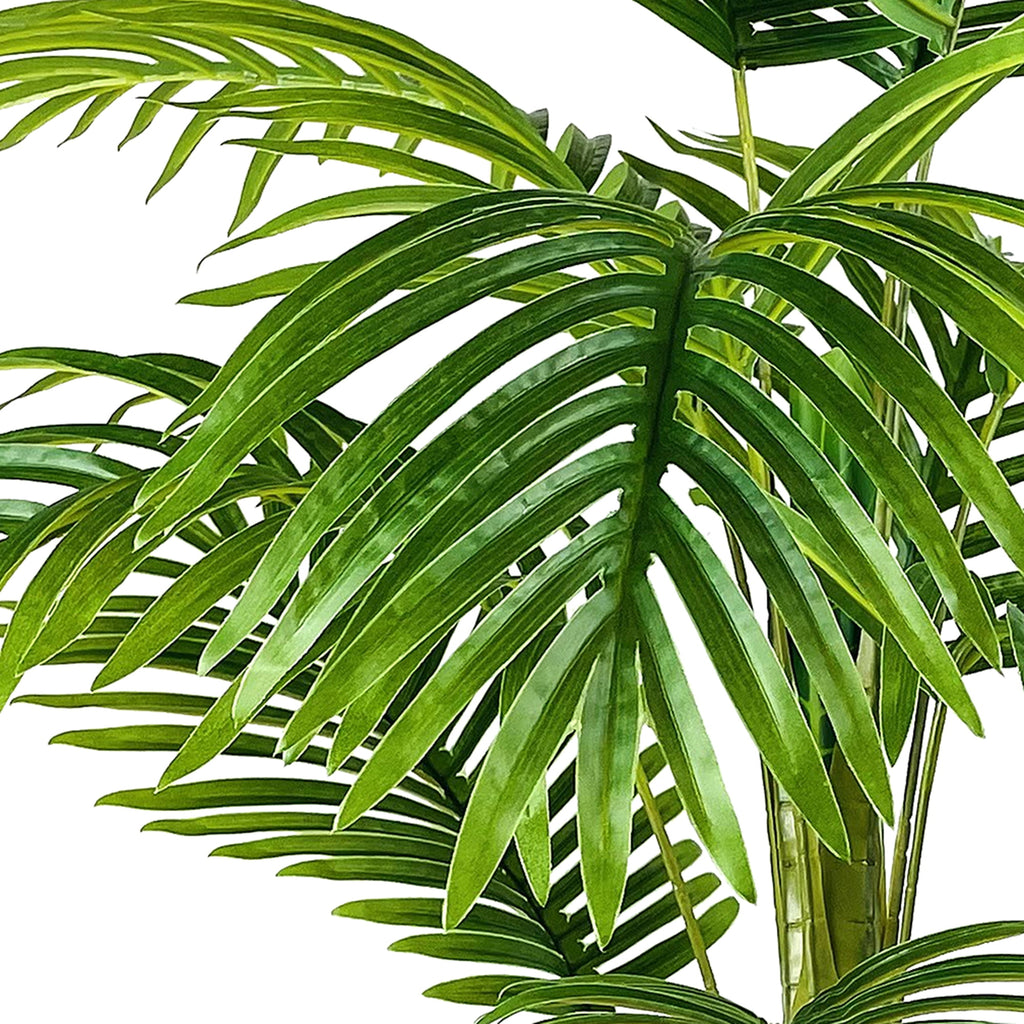 Mainstays Artificial Plant, Palm Plant, 3.33 ft, Black Plastic Pot