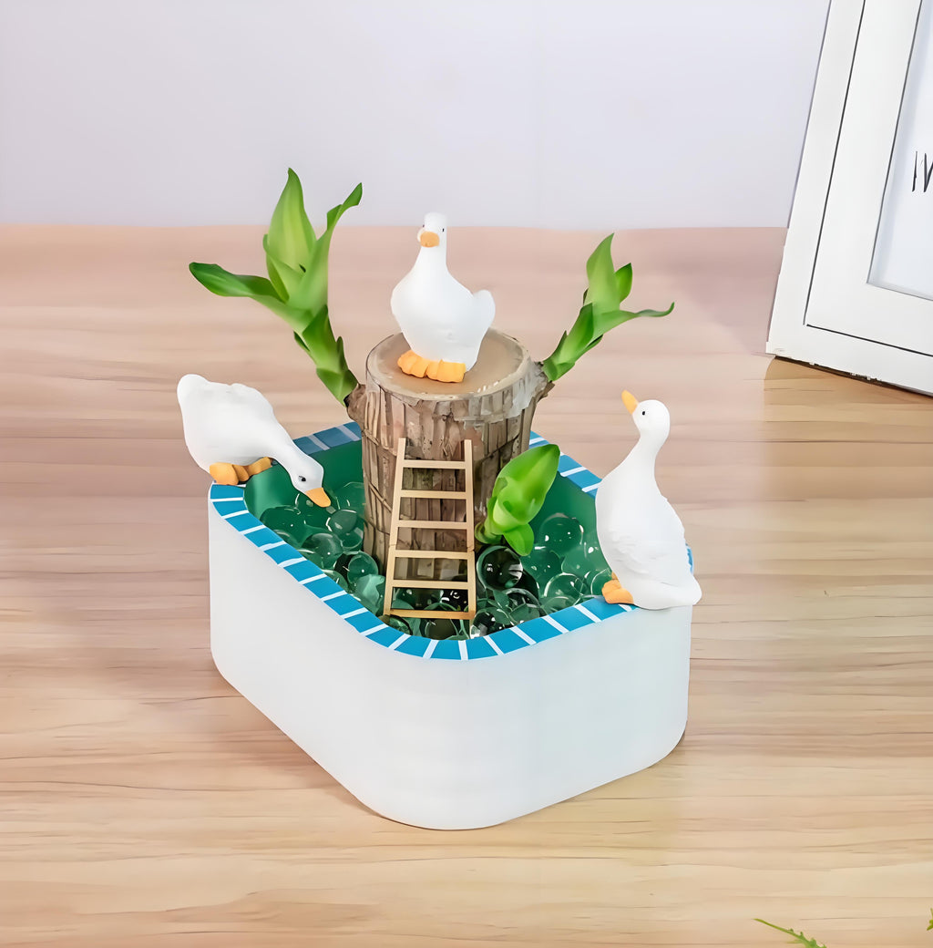 Joxipe Brazilian Wood Plants, Lucky Bamboo Plants for Indoor Office desktops, Wealth Brazilian Wood Potted Plants, mini Brazilian Desktop Decorations (3)