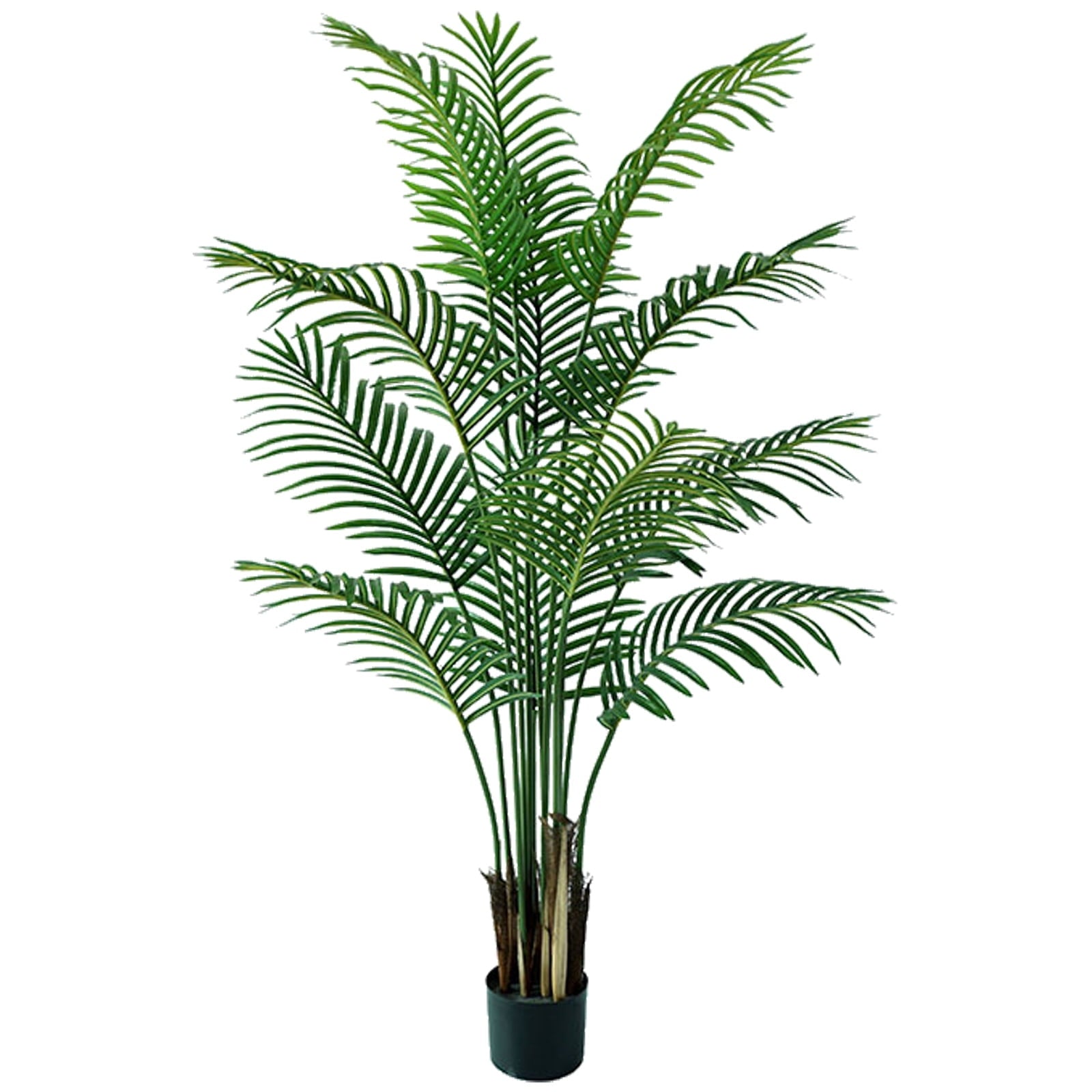 Artificial Plants Fake Palm Tree 4ft Fake Tree Tropical Palm Leaves Faux Palm Plants for Home Decor Office Living Room Porch Patio Perfect Housewarming Gift