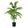 Mainstays Artificial Plant, Palm Plant, 3.33 ft, Black Plastic Pot